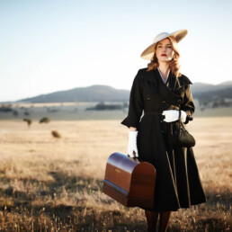 Kate Winslet in The Dressmaker. Courtesy of Film Art Media and Film Victoria uai