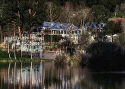 Lake House Through the Silverbirch uai